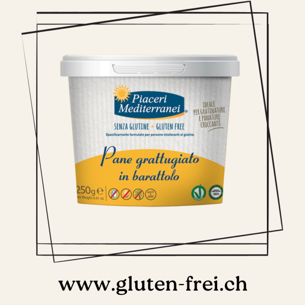 Pane Grattugiato in Barattolo / Semmelbrösel Piaceri Mediterranei glutenfrei